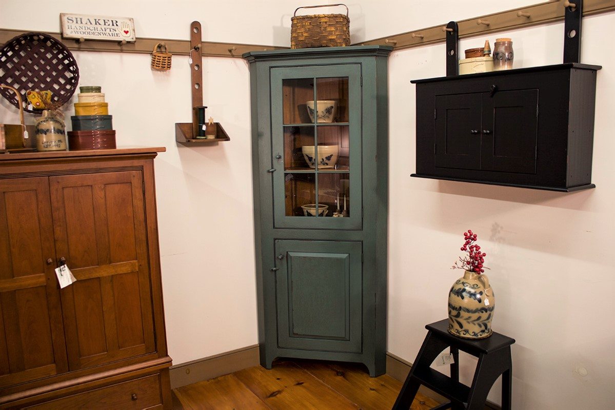 Small Corner Cabinet With Glass Door Shaker Shoppe