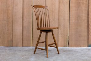 Thumb-Back Swivel Stool - 24" Seat Height