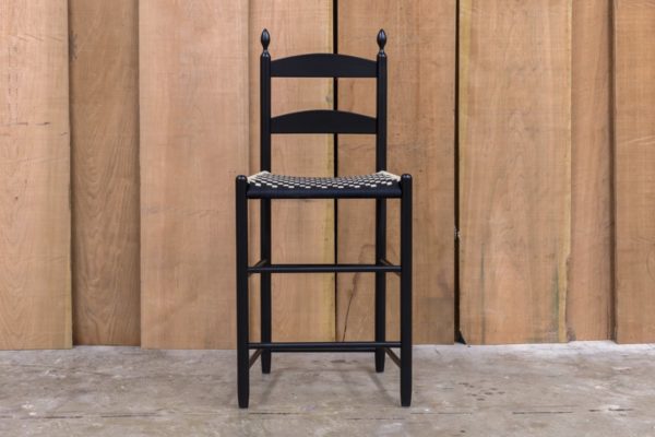 Low Bar Stool with 2 Slats & Finials - Image 11