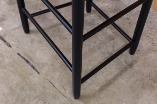 Low Bar Stool with 2 Slats & Finials - Image 10