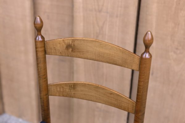 Low Bar Stool with 2 Slats & Finials - Image 15