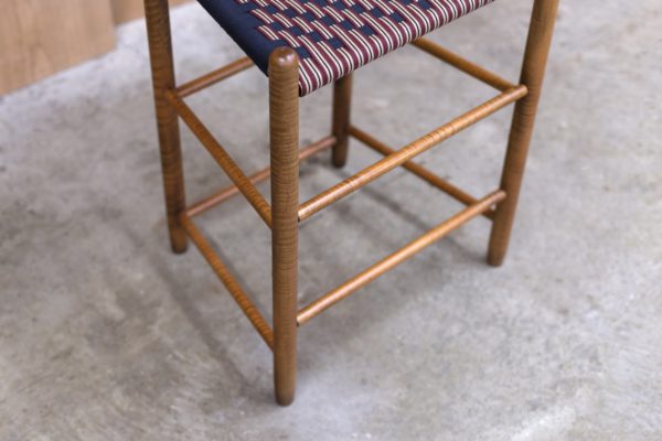 Low Bar Stool with 2 Slats & Finials - Image 13
