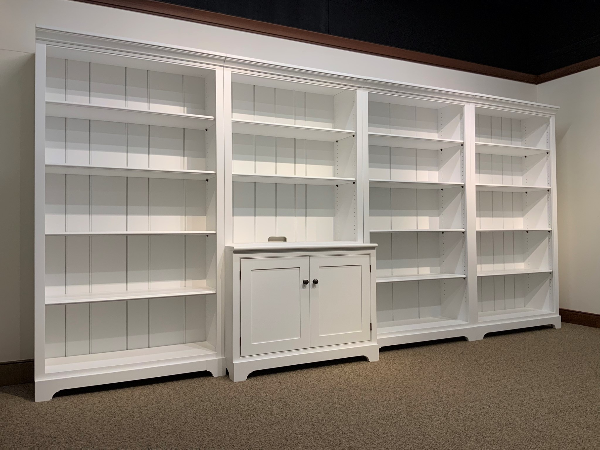 Shaker Bookcases Home Library, 80 Inch Tall Bookcases