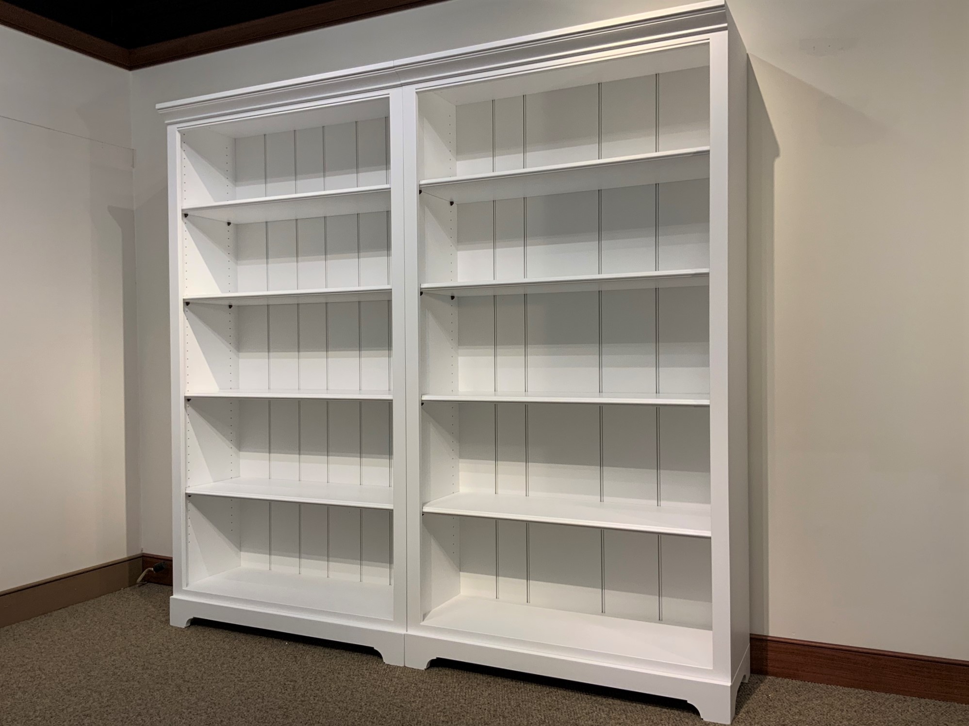 Shaker Bookcases Home Library, 9 Foot High Bookcases