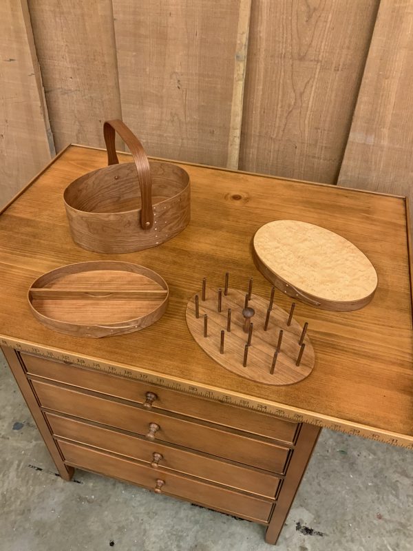 SHAKER BOX SEWING KIT / BIRD'S EYE MAPLE TOP / box size #5 - Image 14