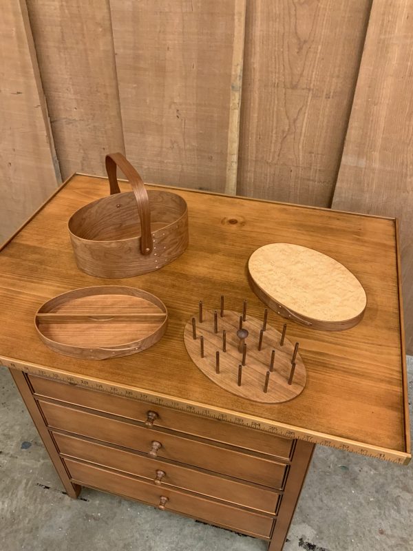 SHAKER BOX SEWING KIT / BIRD'S EYE MAPLE TOP / box size #5 - Image 15