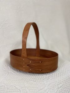 Sewing Box Size 6 Shaker Carrier with a Fixed Handle Knitting Basket Egg Carrier Fruit Basket Storage Carrier walnut wood Handmade