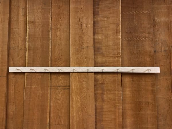 84 inch Shaker Peg Rail in solid Maple wood www.shakershoppe.com Made in USA High Quality