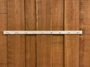 72 inch Shaker Peg Rail has 9 Shaker Pegs and is built out of solid Maple wood