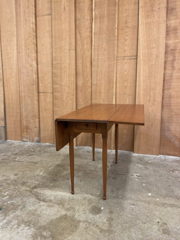 Two Drawer Dropleaf Table in Cherry wood - Image 5