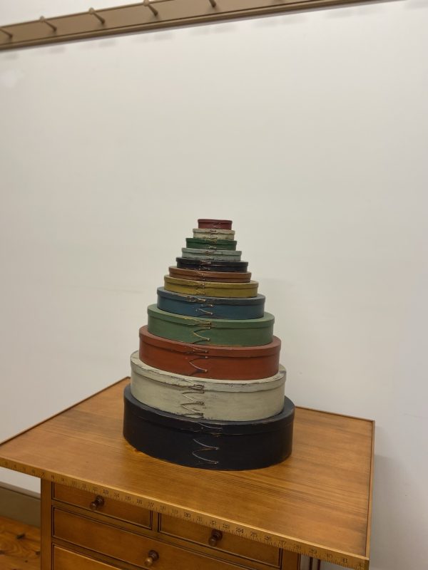 Nest of 12 Shaker Button Boxes by J. Lesher - Image 6