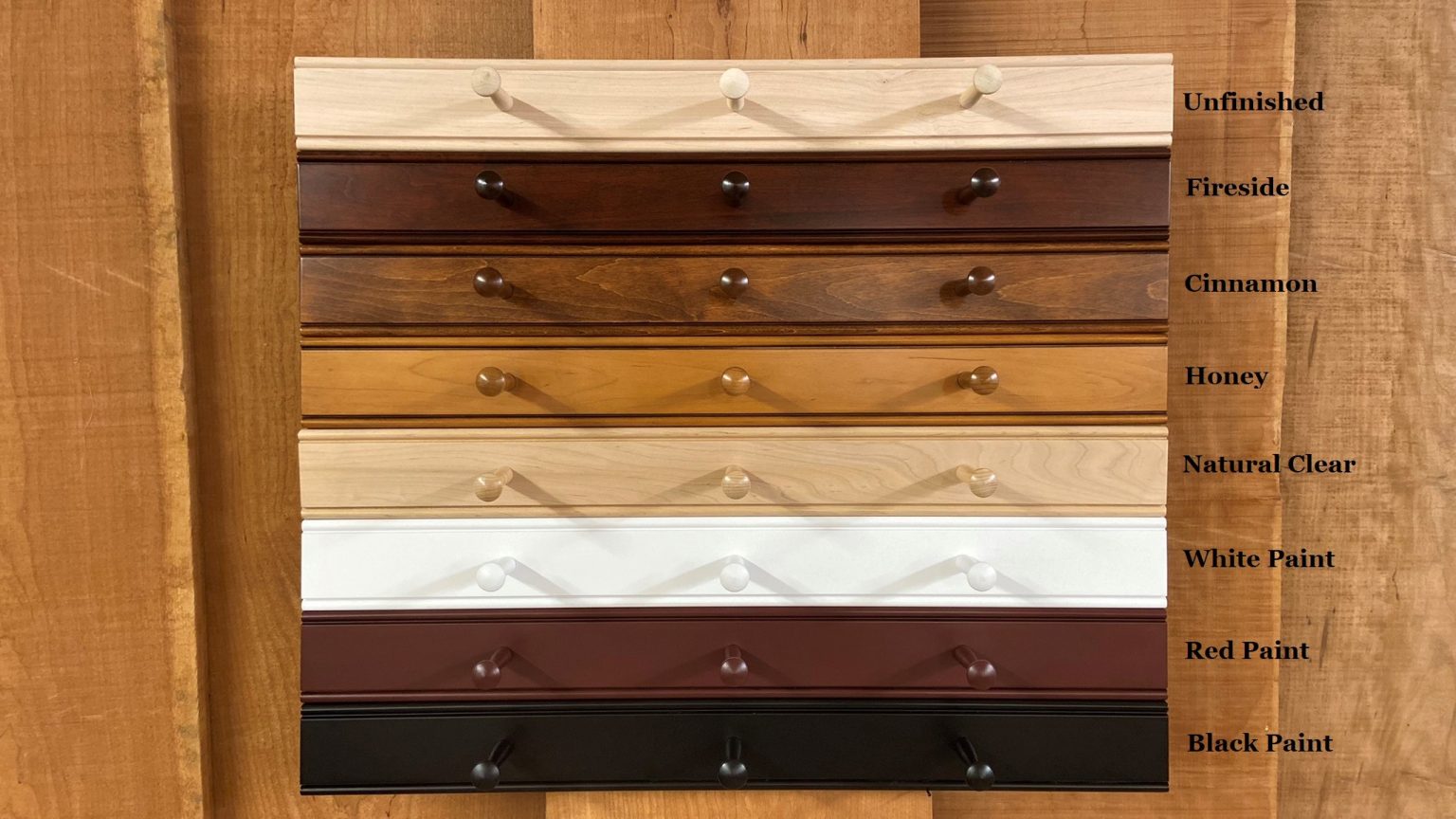 48 inch Shaker Peg Rail www.shakershoppe.com Solid wood Made in US